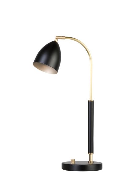 Belid deluxe bordslampa svart, mässing