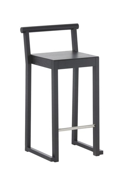 A2 party barstol 66 cm svartbetsad ek