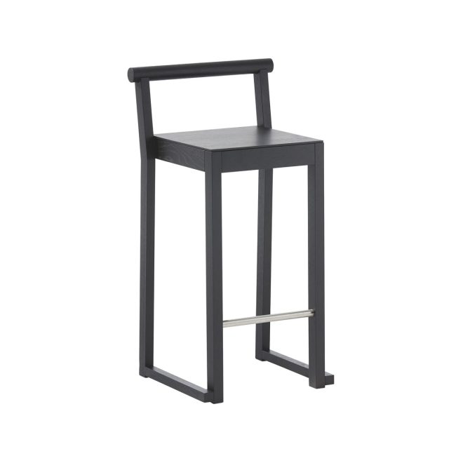 A2 party barstol 66 cm svartbetsad ek