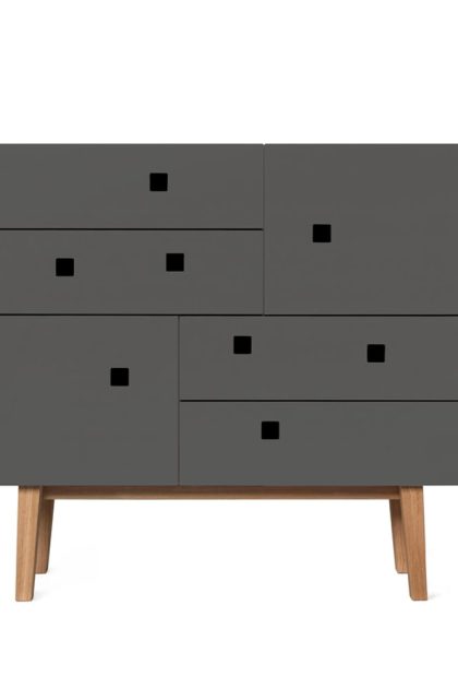 Zweed peep b1 byrå slate grey, retro, ekstativ