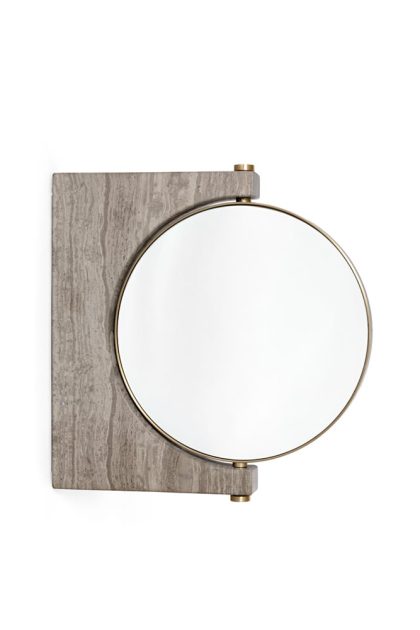 Audo copenhagen pepe marble spegel marmor brun, vägghängd