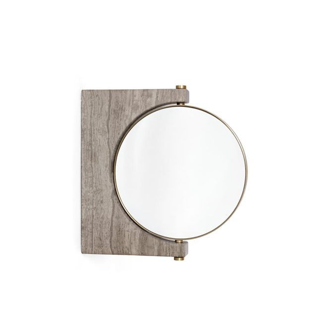 Audo copenhagen pepe marble spegel marmor brun, vägghängd