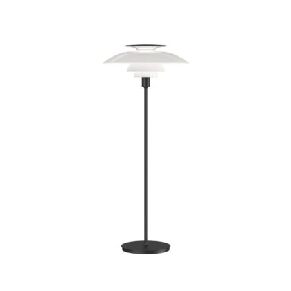 Louis poulsen ph 80 golvlampa svart, vit opal akryl