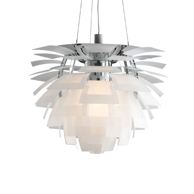 Louis poulsen ph artichoke kotte glas pendel glas klart, ø60 cm