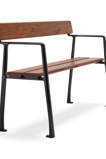 Byarums bruk piccolo soffa mahogny, svart stativ