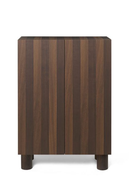 Ferm living post skåp oak smoked, med dörrar
