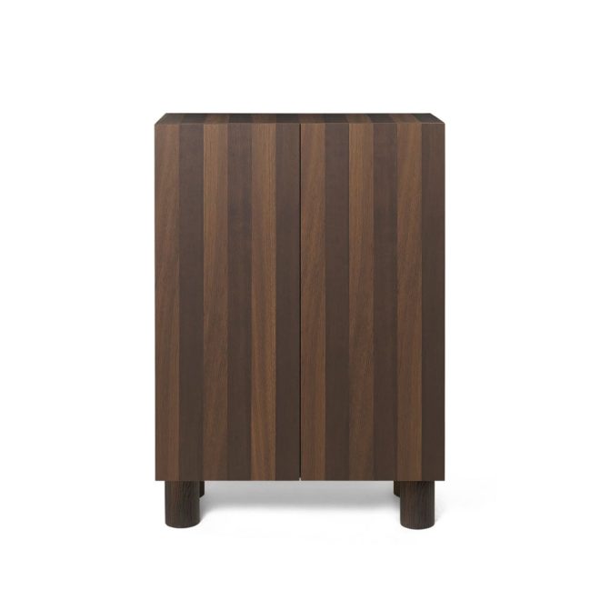 Ferm living post skåp oak smoked, med dörrar