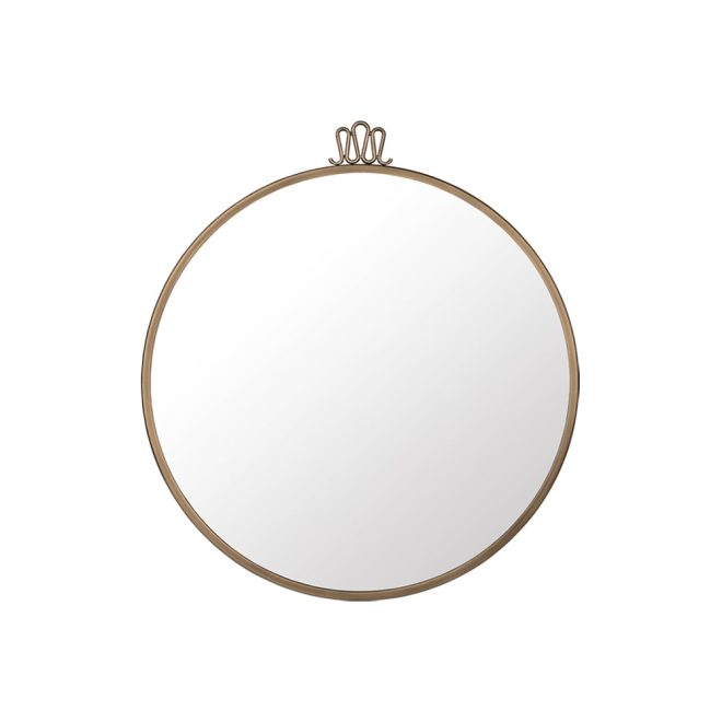 Gubi randaccio spegel antique brass, medium
