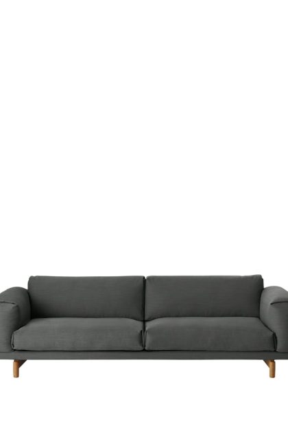 Muuto rest soffa 3-sits-remix 163 grey-ekben