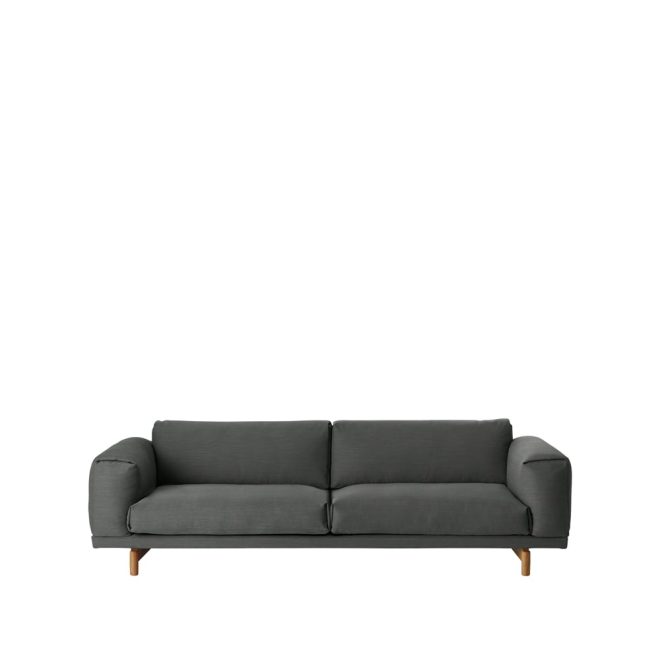 Muuto rest soffa 3-sits-remix 163 grey-ekben