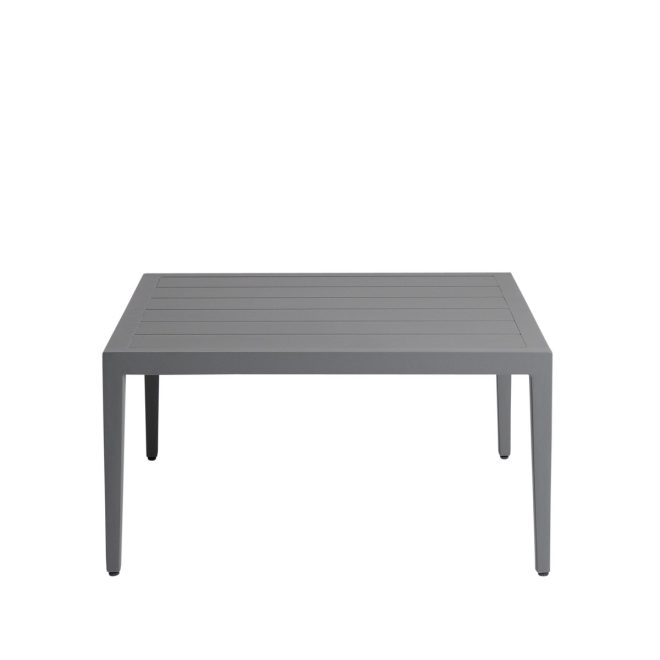 1898 santander soffbord 78x78x40 cm grå aluminium