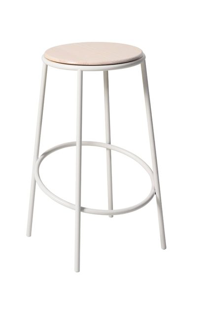 Smd design saturnus barpall ask, vitt stativ