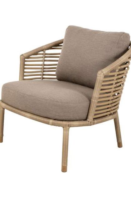 Cane-line sense lounge fåtölj cane-line natté taupe, natural, inkl taupe dynor