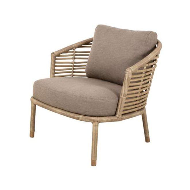 Cane-line sense lounge fåtölj cane-line natté taupe, natural, inkl taupe dynor