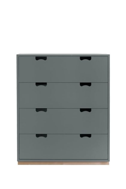 Asplund snö a byrå storm grey, björksockel
