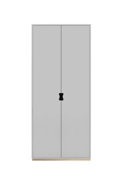 Asplund snö f högskåp light grey, björksockel, dj.42 cm