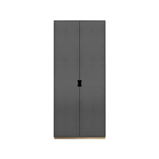 Asplund snö f högskåp storm grey, björksockel, dj.42 cm