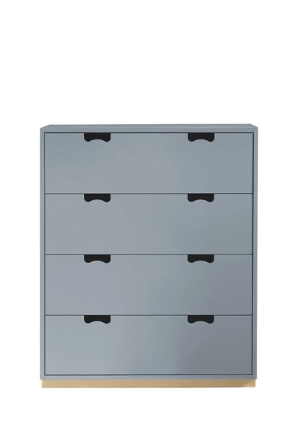 Asplund snö a byrå nordic blue, björksockel
