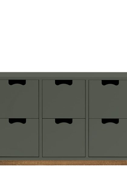 Asplund snö b2 byrå green khaki, eksockel