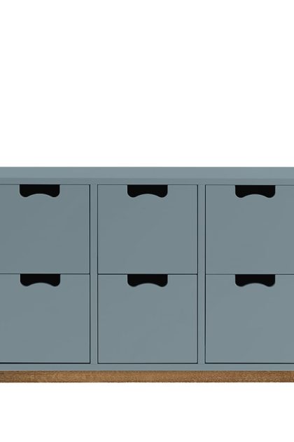 Asplund snö b2 byrå nordic blue, eksockel