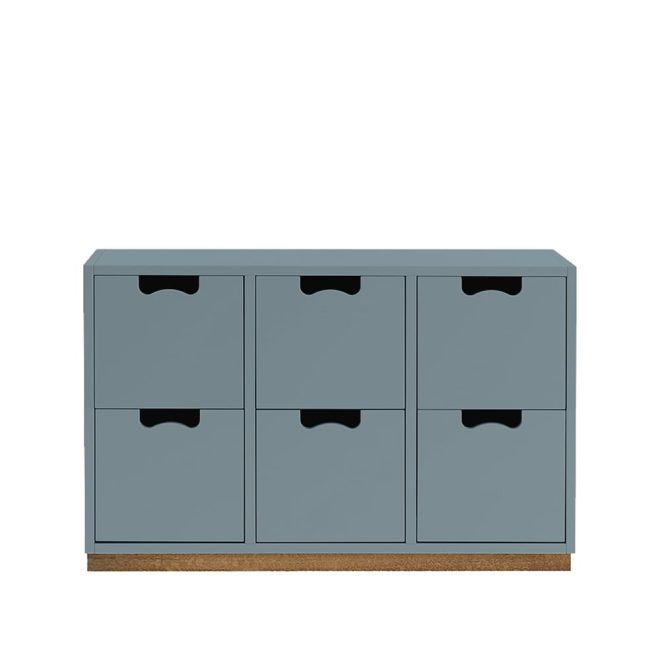Asplund snö b2 byrå nordic blue, eksockel