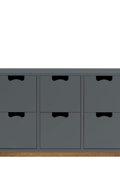 Asplund snö b2 byrå storm grey, eksockel