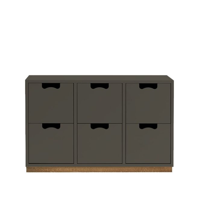 Asplund snö b2 byrå taupe, eksockel