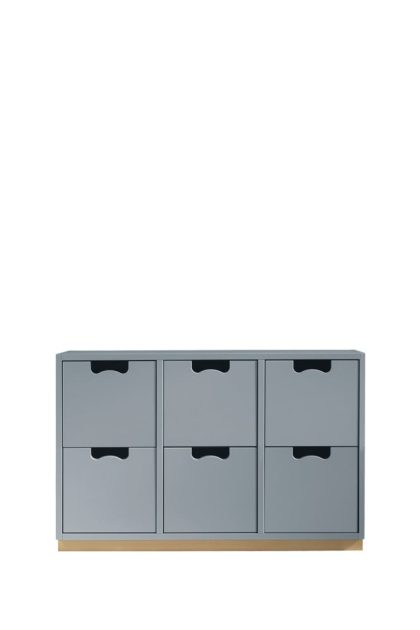 Asplund snö b2 byrå nordic blue, björksockel
