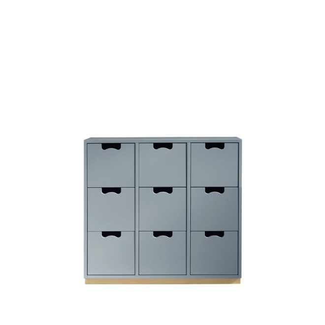 Asplund snö b3 byrå nordic blue, björksockel
