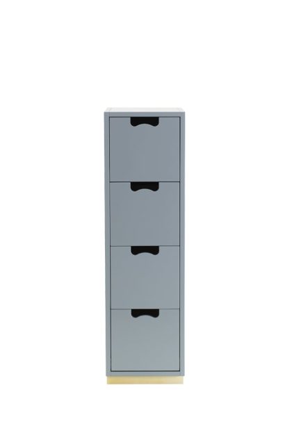 Asplund snö j4 byrå nordic blue, björksockel