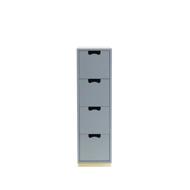 Asplund snö j4 byrå nordic blue, björksockel