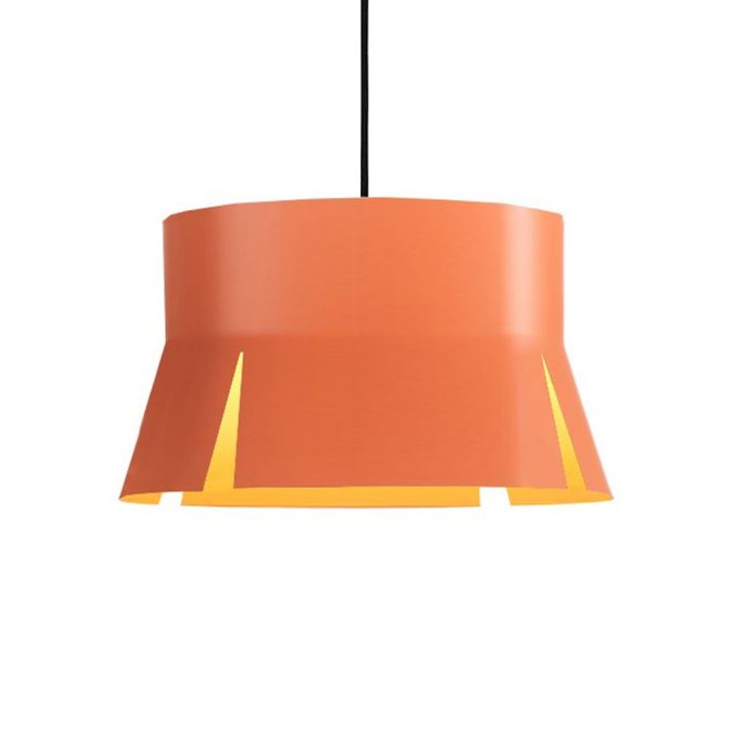 Bsweden split 40 pendel orange matt, svart textilsladd
