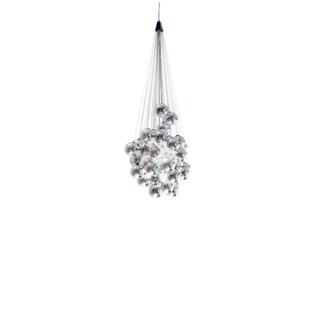 Luceplan stochastic pendel metallized, 48 sfärer