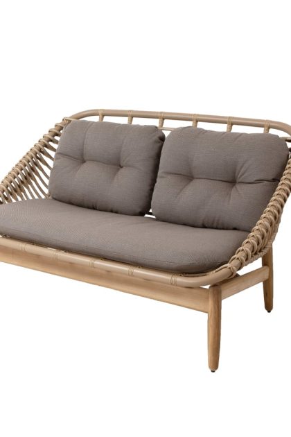 Cane-line string 2-sits soffa teakben cane-line airtouch taupe