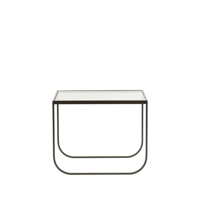 Asplund tati lounge high soffbord glas, char grey
