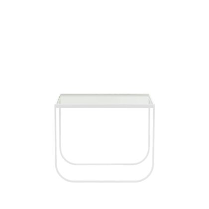 Asplund tati lounge high soffbord glas, white