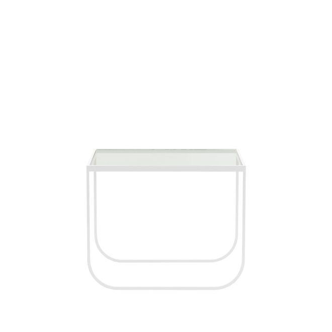 Asplund tati lounge high soffbord glas, white