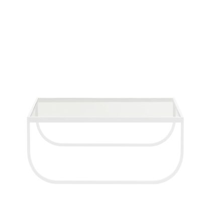 Asplund tati high soffbord glas, 15 vitt stativ