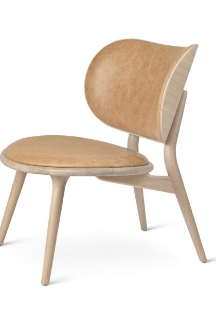 Mater the lounge chair loungestol natural-mattlackat ekstativ