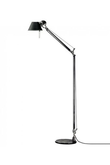 Artemide tolomeo reading golvlampa black