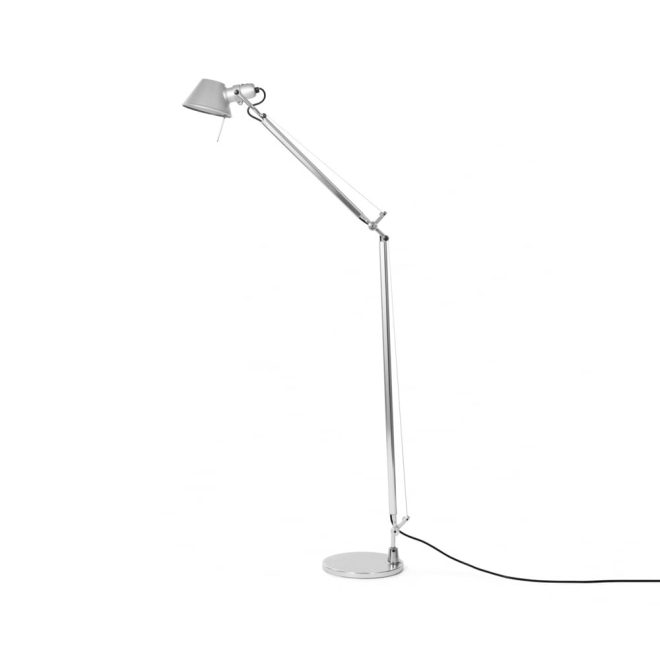 Artemide tolomeo reading golvlampa aluminium