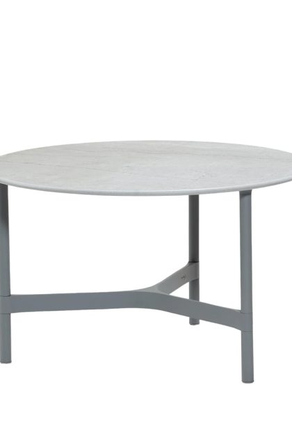 Cane-line twist soffbord medium Ø70 cm fossil grey-light grey