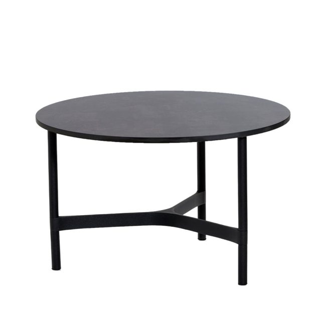 Cane-line twist soffbord medium Ø70 cm dark grey-lava grey