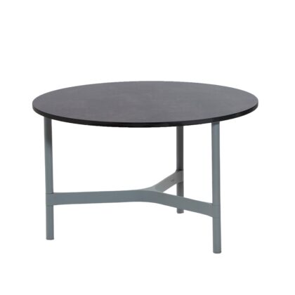Cane-line twist soffbord medium Ø70 cm dark grey-light grey