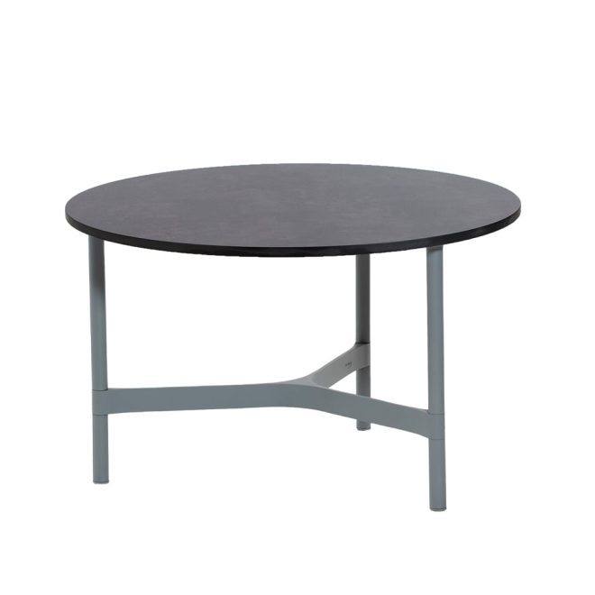Cane-line twist soffbord medium Ø70 cm dark grey-light grey