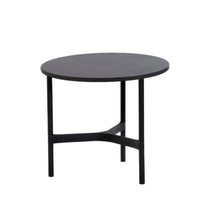 Cane-line twist soffbord small Ø45 cm dark grey-lava grey