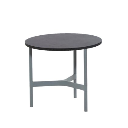 Cane-line twist soffbord small Ø45 cm dark grey-light grey