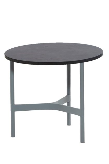 Cane-line twist soffbord small Ø45 cm dark grey-light grey