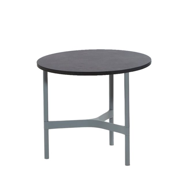 Cane-line twist soffbord small Ø45 cm dark grey-light grey