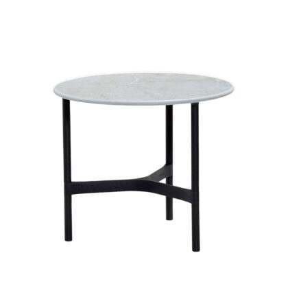 Cane-line twist soffbord small Ø45 cm fossil grey-lava grey
